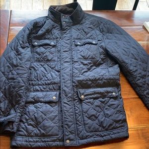 M&S Blue Harbour Navy quilted Jacket